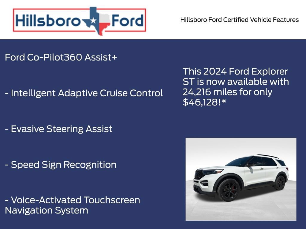 Certified 2024 Ford Explorer ST w/ Equipment Group 401A AWD/4WD image 9