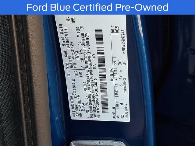 Certified 2019 Ford Escape SE AWD/4WD image 30