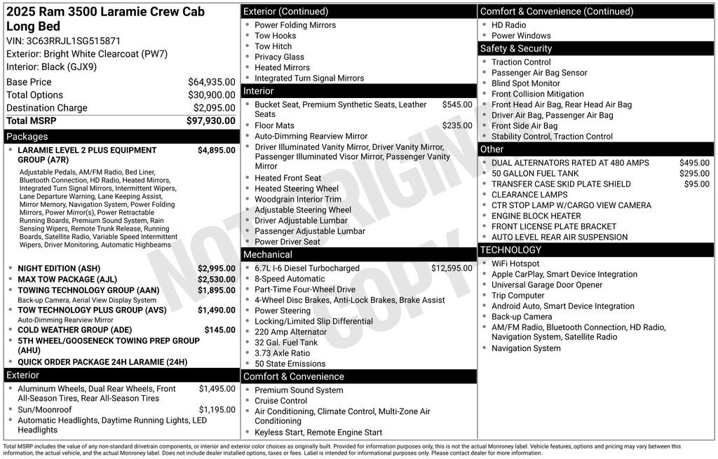 Used 2025 RAM 3500 Laramie AWD/4WD image 4