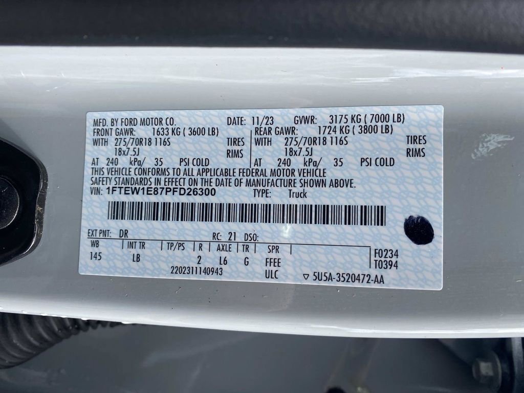 Certified 2023 Ford F150 Tremor w/ Trailer Tow Package AWD/4WD image 19