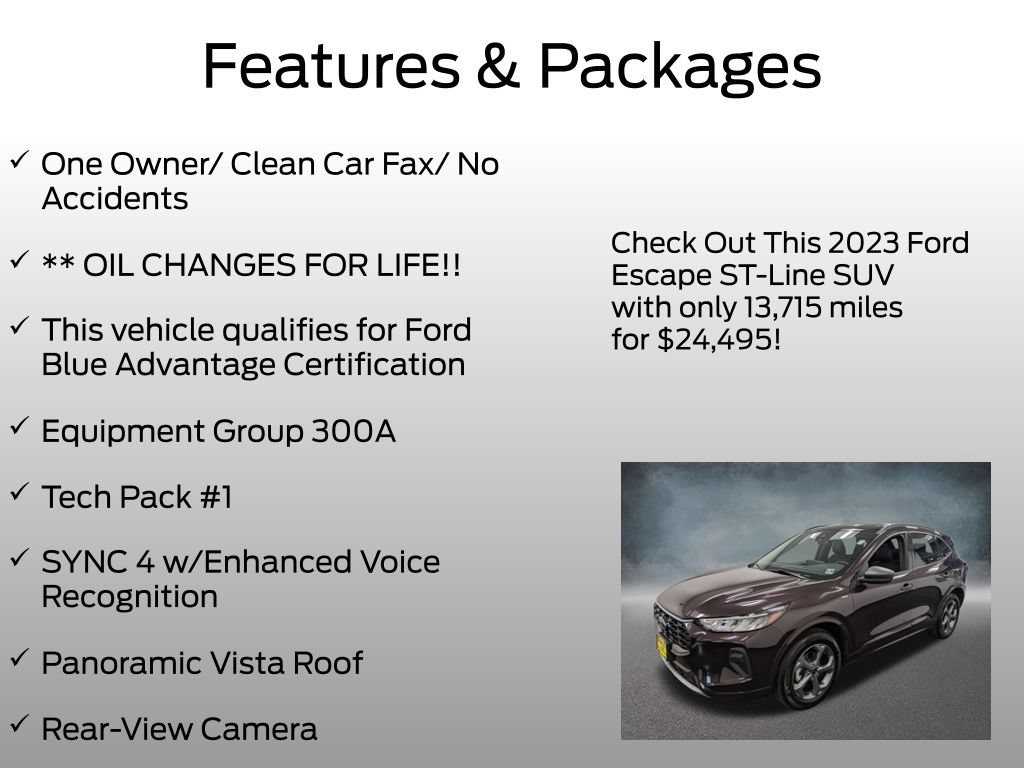 Certified 2023 Ford Escape ST-Line w/ Tech Pack #1 AWD/4WD image 4