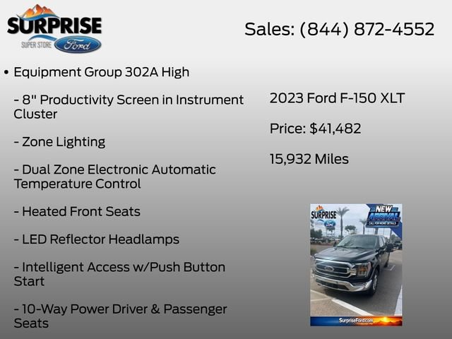 Certified 2023 Ford F150 XLT w/ Equipment Group 302A High AWD/4WD image 13