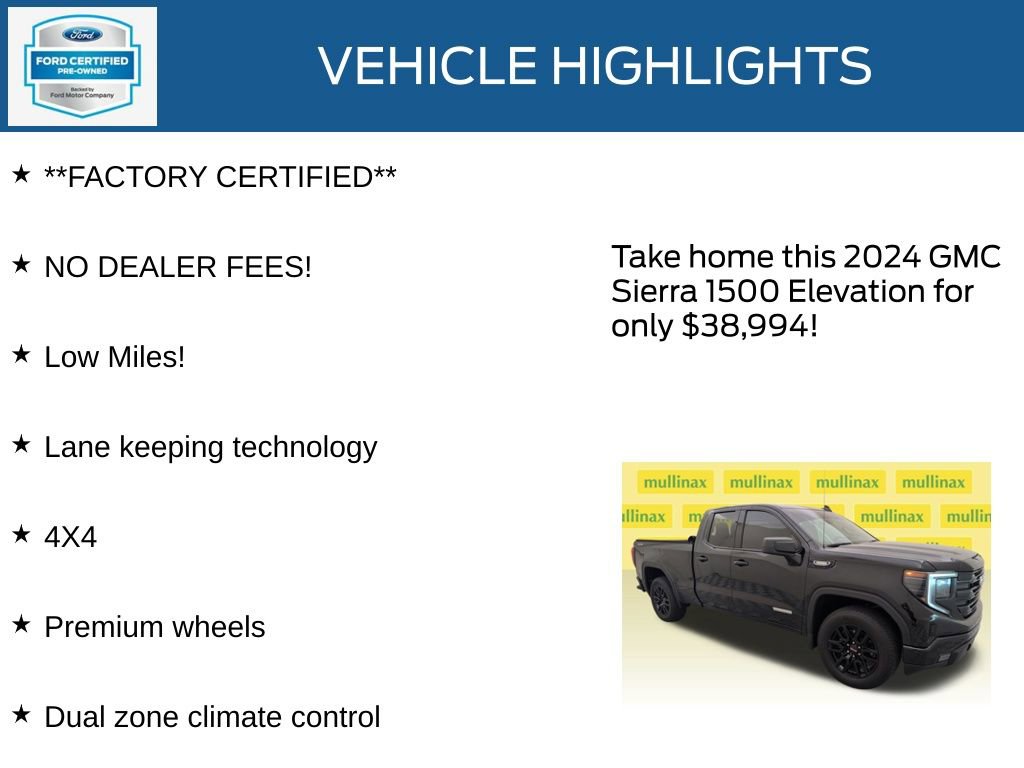 Used 2024 GMC Sierra 1500 Elevation image 13