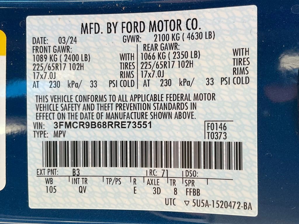 Certified 2024 Ford Bronco Sport Big Bend w/ Convenience Package image 75