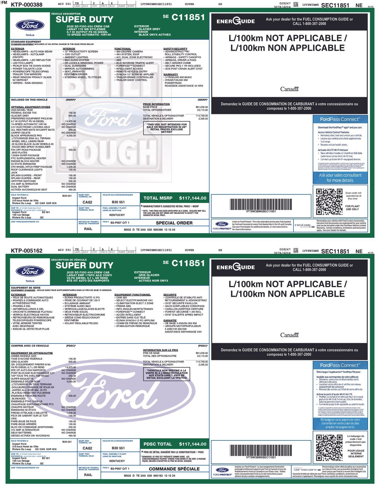 Certified 2025 Ford F350 Lariat w/ Black Appearance Package image 4
