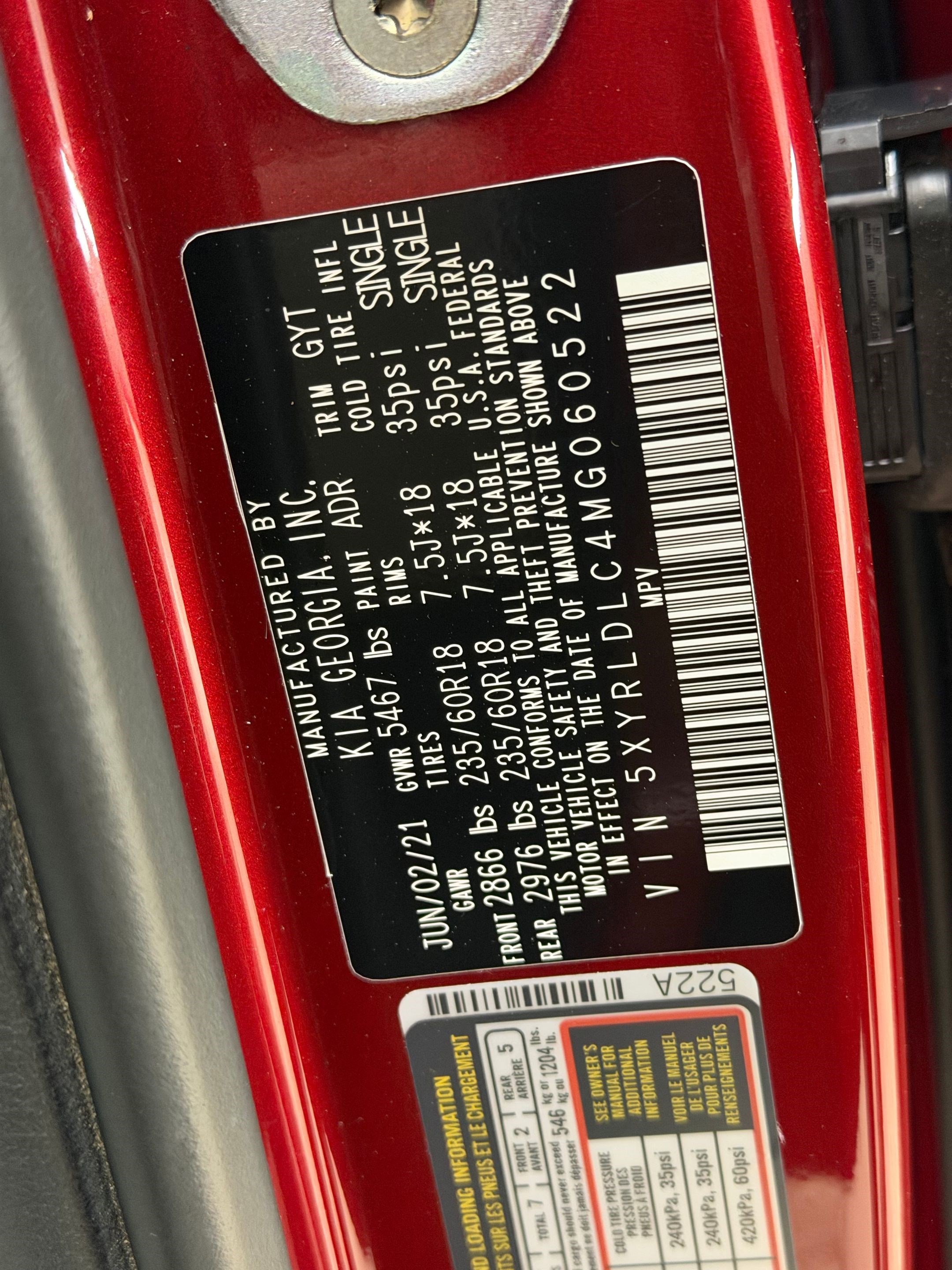 Used 2021 Kia Sorento S w/ Panoramic Sunroof Package image 21