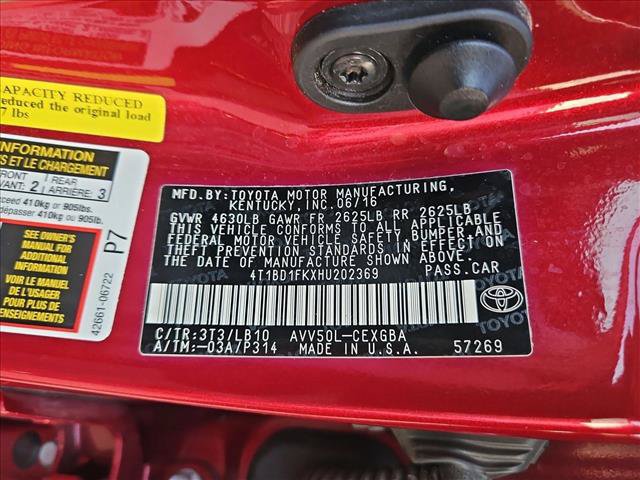 Used 2017 Toyota Camry XLE w/ Moonroof Package FWD image 20