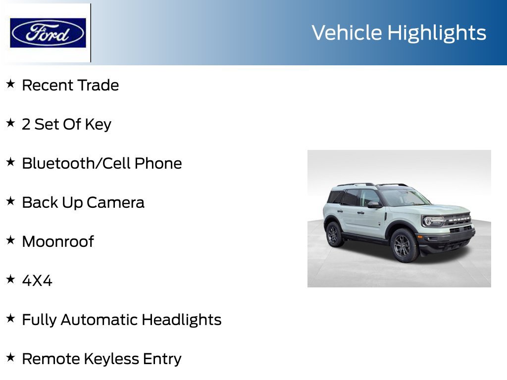 Certified 2023 Ford Bronco Sport Big Bend w/ Convenience Package AWD/4WD image 7