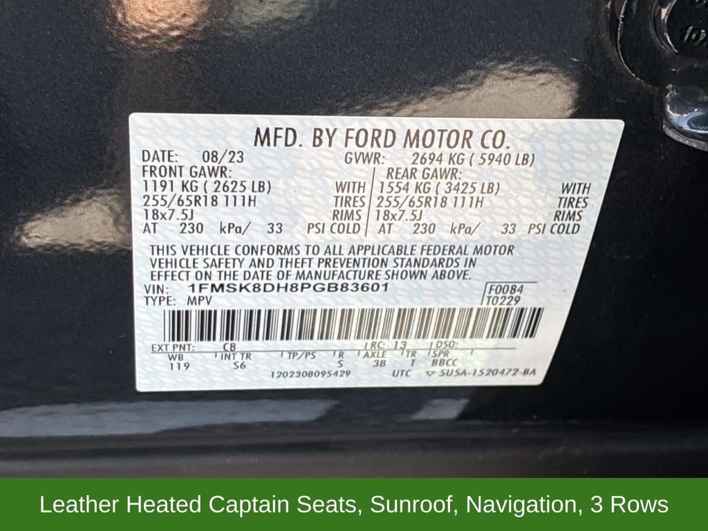 Certified 2023 Ford Explorer XLT w/ Equipment Group 202A AWD/4WD image 24