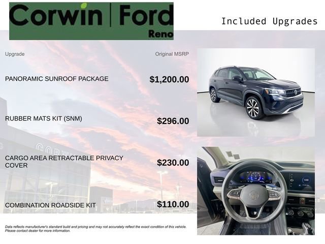 Used 2023 Volkswagen Taos SE w/ Panoramic Sunroof Package image 10