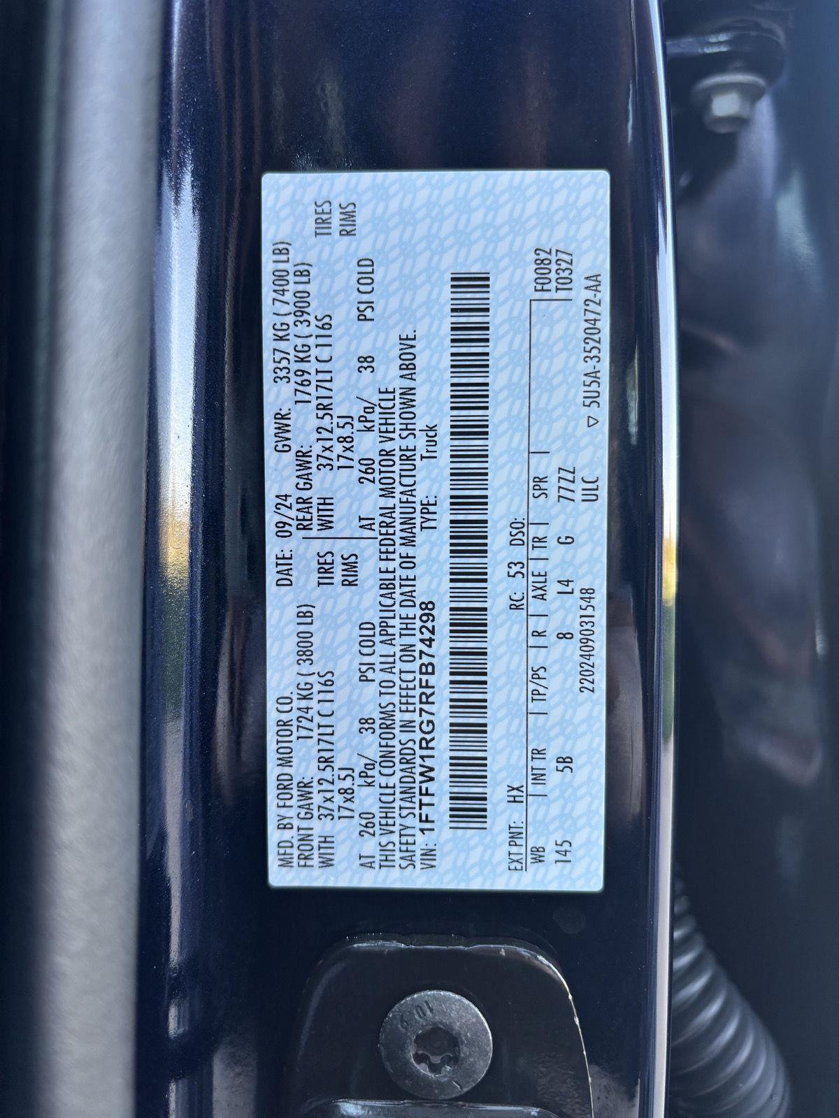 Certified 2024 Ford F150 Raptor AWD/4WD image 42