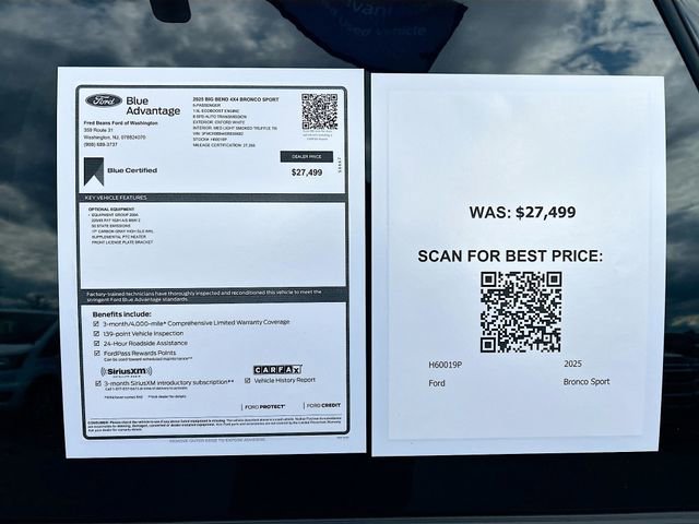 Certified 2025 Ford Bronco Sport Big Bend AWD/4WD image 33