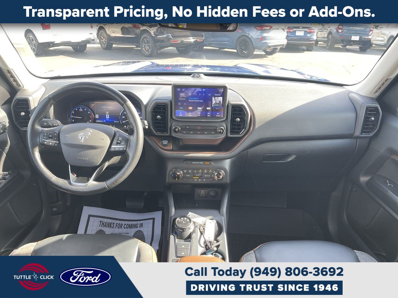 Certified 2023 Ford Bronco Sport Outer Banks w/ Tech Package AWD/4WD image 2
