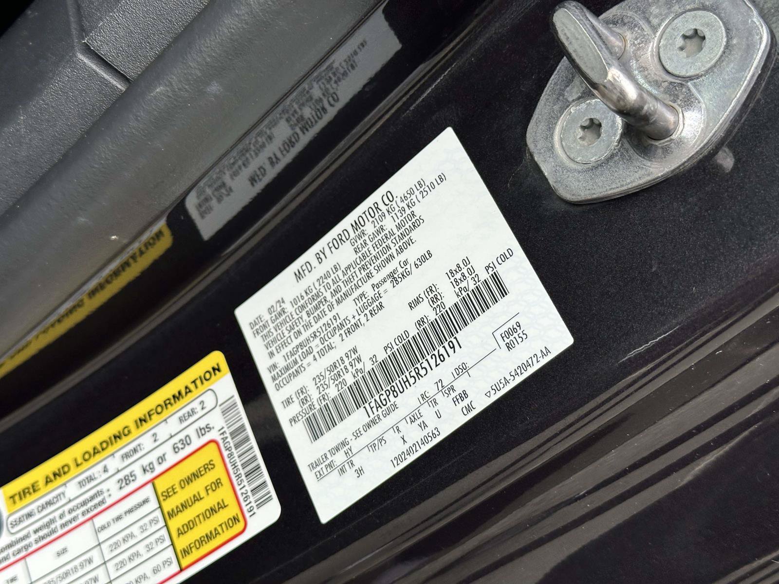 Certified 2024 Ford Mustang Premium RWD image 11