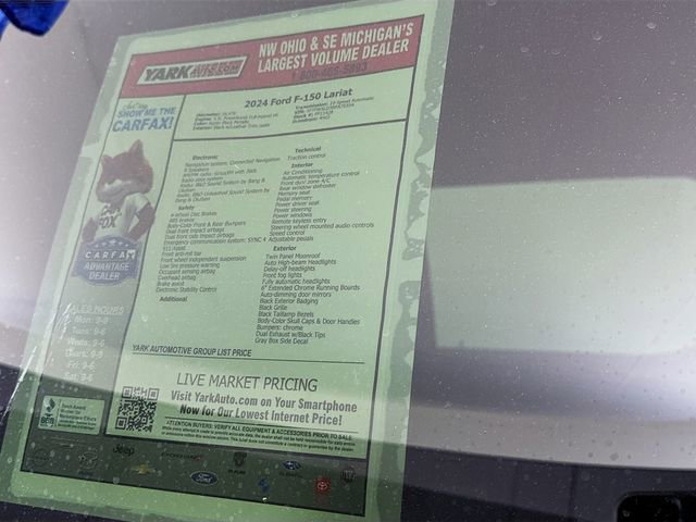 Certified 2024 Ford F150 Lariat w/ Equipment Group 502A High AWD/4WD image 14