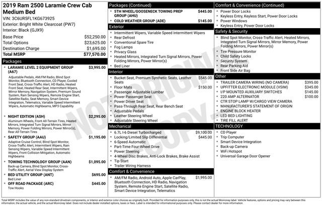 Used 2019 RAM 2500 Laramie AWD/4WD image 37