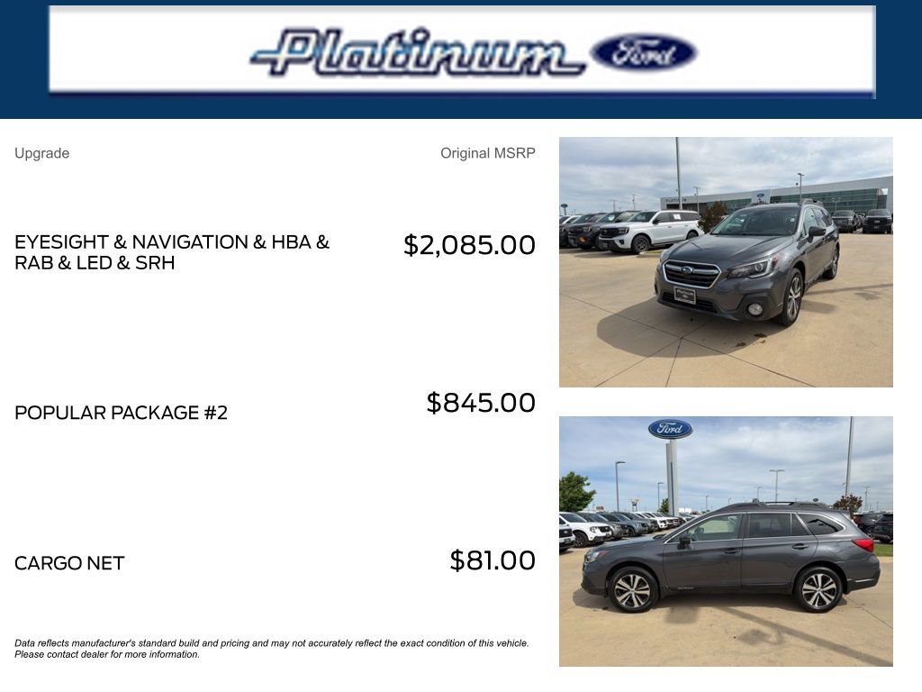 Used 2018 Subaru Outback 2.5i Limited AWD/4WD image 11