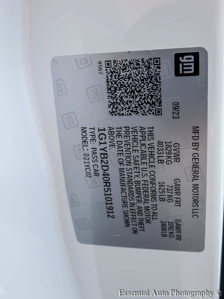 Used 2024 Chevrolet Corvette Stingray Preferred Cpe w/ Battery Protection Package RWD image 29
