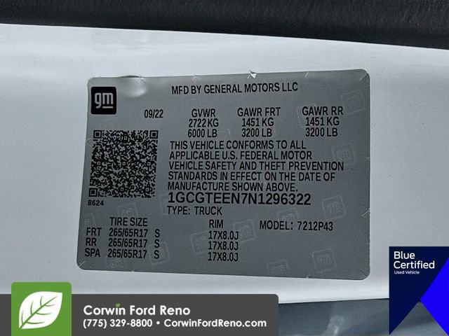 Used 2022 Chevrolet Colorado ZR2 image 35