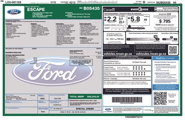Certified 2022 Ford Escape Titanium FWD image 13