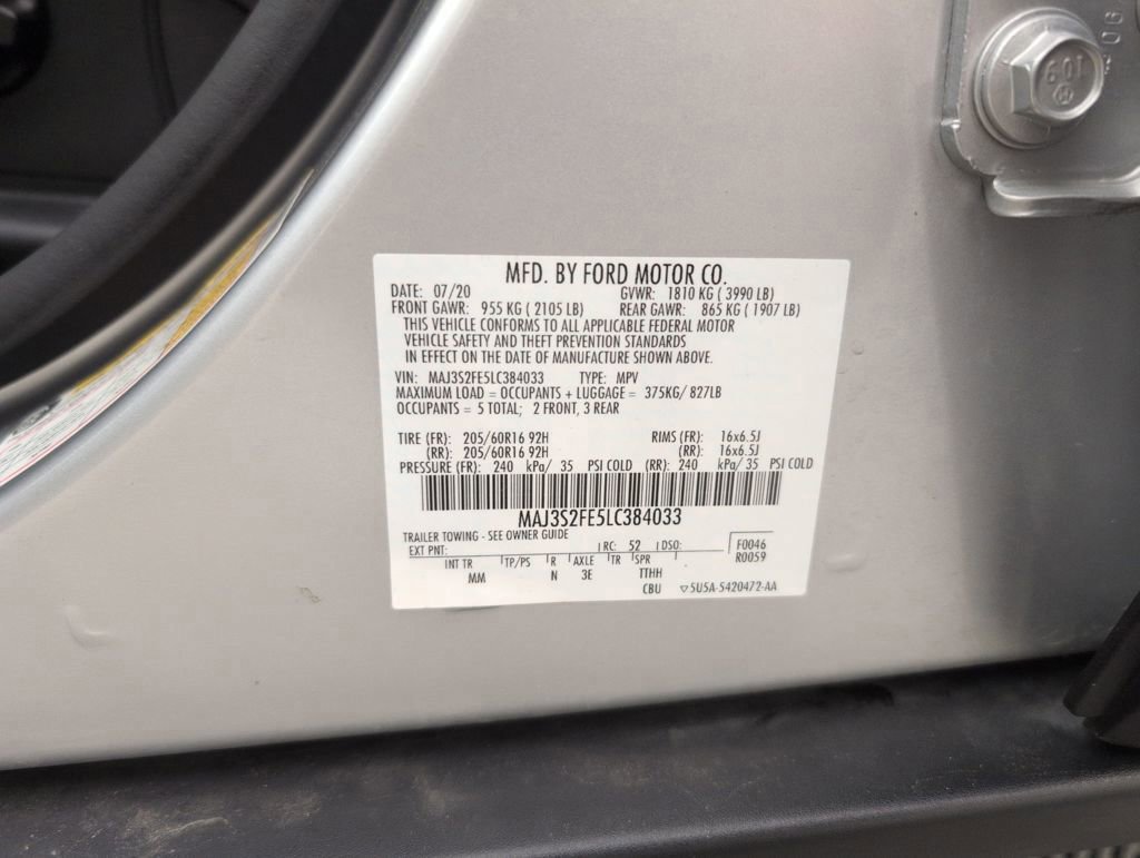 Certified 2020 Ford EcoSport S image 47