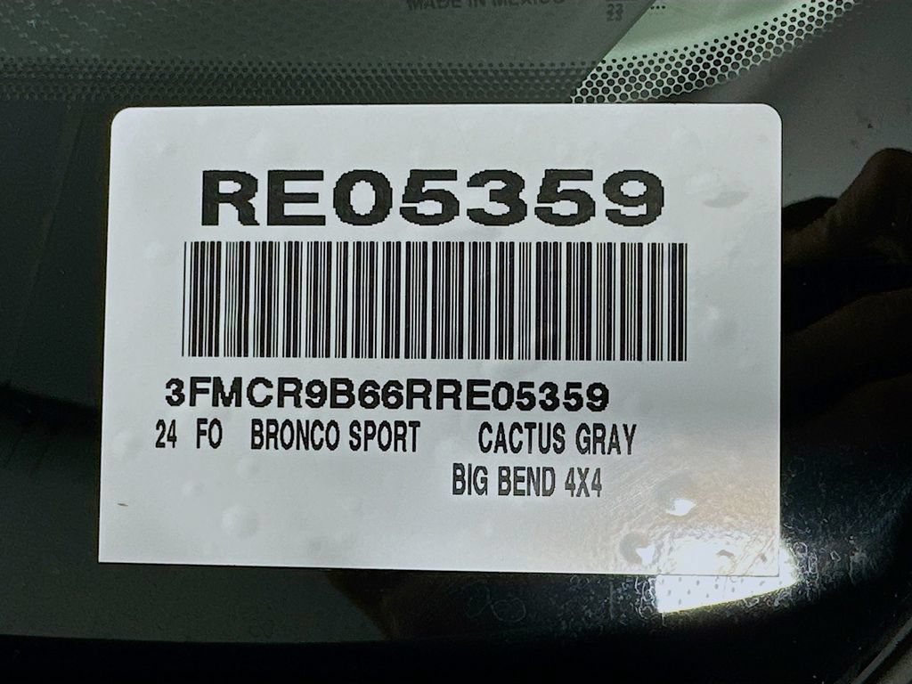Certified 2024 Ford Bronco Sport Big Bend w/ Convenience Package AWD/4WD image 22