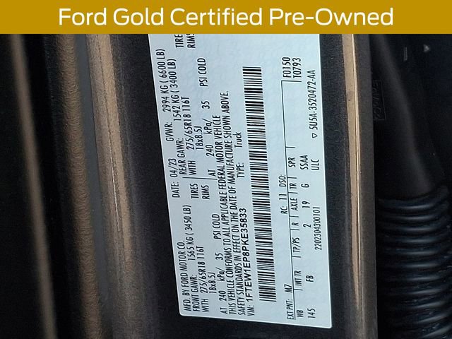 Certified 2023 Ford F150 XLT w/ Equipment Group 302A High AWD/4WD image 34