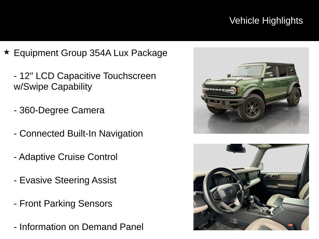 Certified 2022 Ford Bronco Wildtrak AWD/4WD image 6