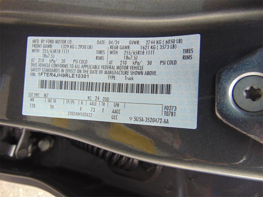 Certified 2024 Ford Ranger Lariat w/ Trailer Tow Package image 25