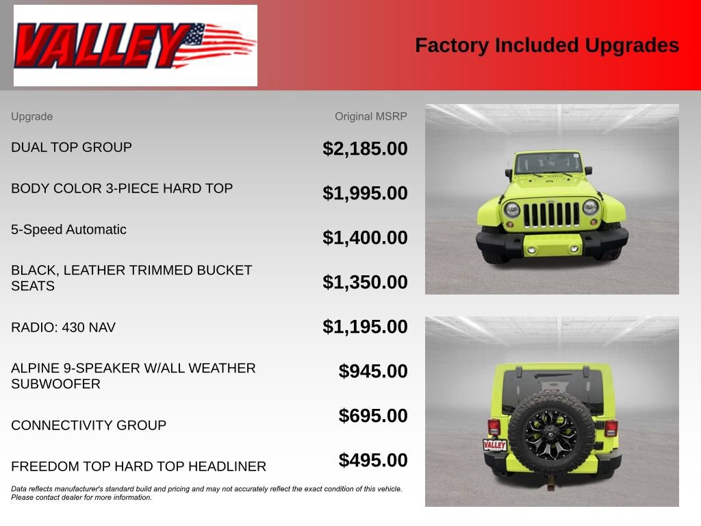 Used 2017 Jeep Wrangler Unlimited Sahara w/ Dual Top Group AWD/4WD image 6