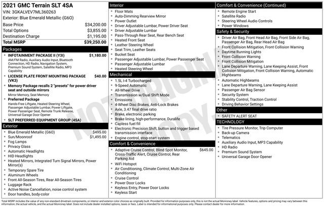 Used 2021 GMC Terrain SLT w/ Infotainment Package II image 7