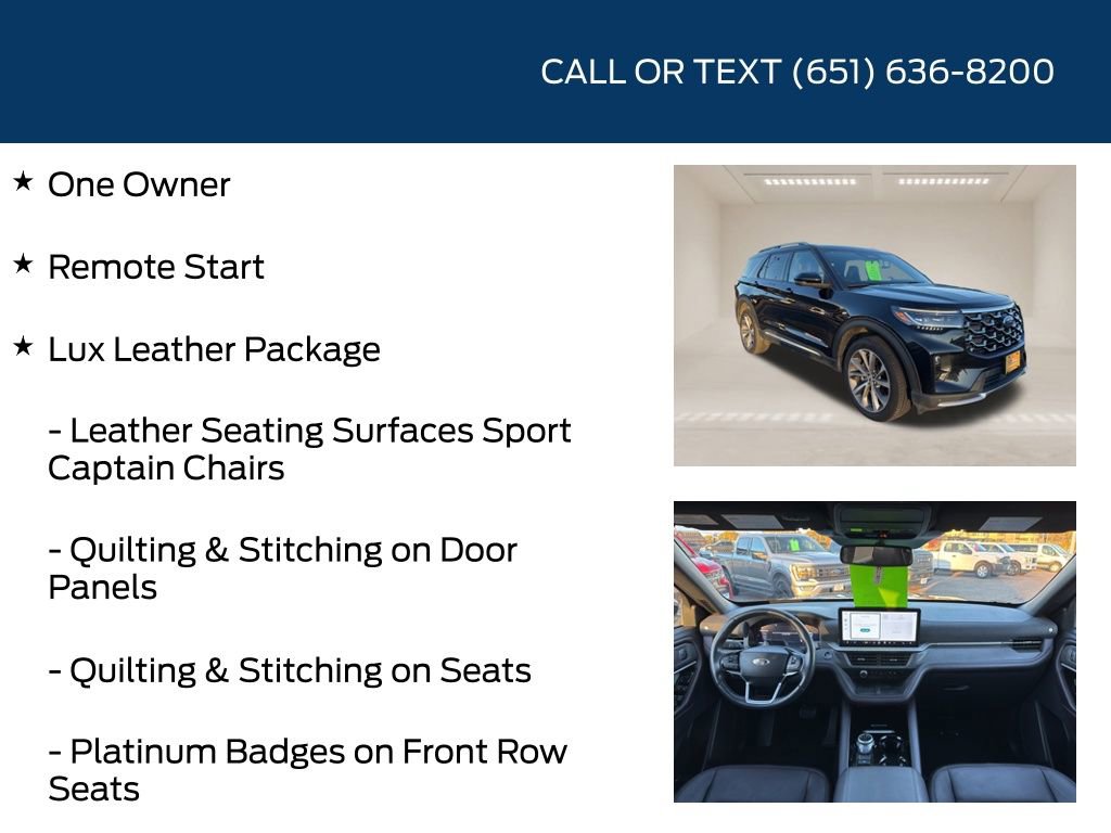 Certified 2025 Ford Explorer Platinum w/ Ultimate Package image 6