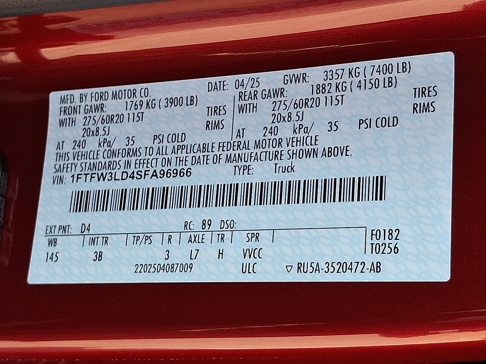 Certified 2025 Ford F150 XLT w/ Equipment Group 303A High AWD/4WD image 27