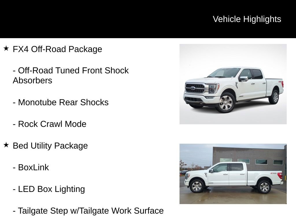 Certified 2023 Ford F150 Platinum w/ Equipment Group 701A High image 11