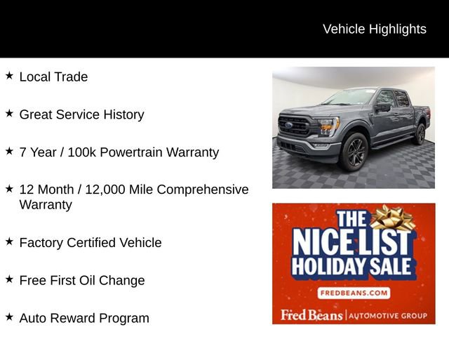 Certified 2022 Ford F150 XLT w/ Equipment Group 302A High image 3