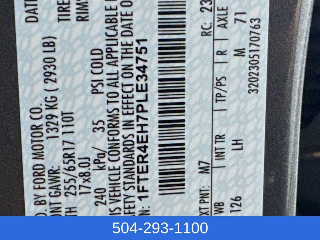 Certified 2023 Ford Ranger XLT w/ Equipment Group 301A Mid image 30