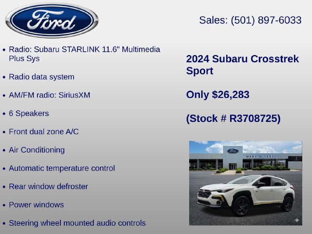 Used 2024 Subaru Crosstrek 2.5i Sport w/ Crosstrek Mirror Package AWD/4WD image 12
