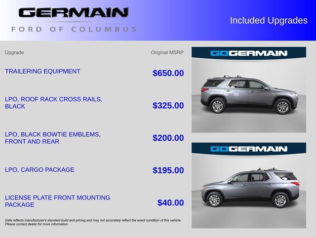 Used 2021 Chevrolet Traverse LT w/ LPO, Cargo Package AWD/4WD image 36