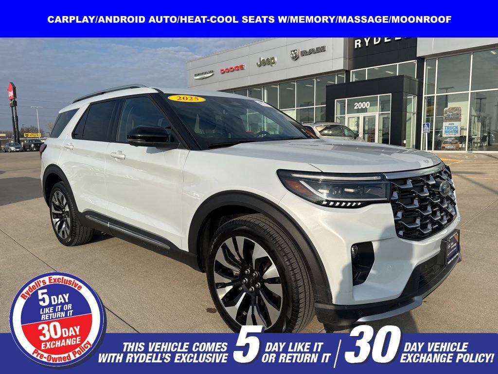 Certified 2025 Ford Explorer Platinum w/ LUX Leather Package image 7