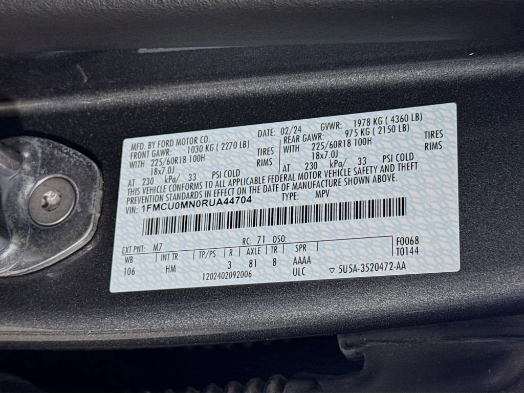 Certified 2024 Ford Escape ST-Line w/ Cold Weather Package image 19