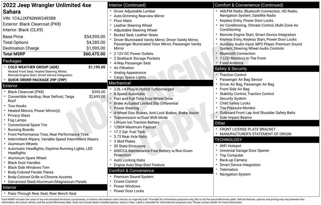 Used 2022 Jeep Wrangler Unlimited Sahara w/ Cold Weather Group image 32