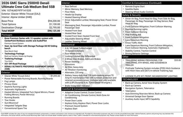 Used 2026 GMC Sierra 2500 Denali Ultimate image 37