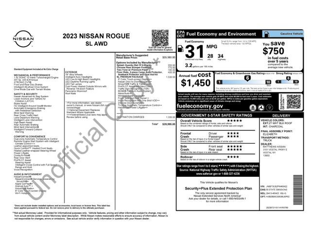 Used 2023 Nissan Rogue SL w/ SL Premium Package image 9