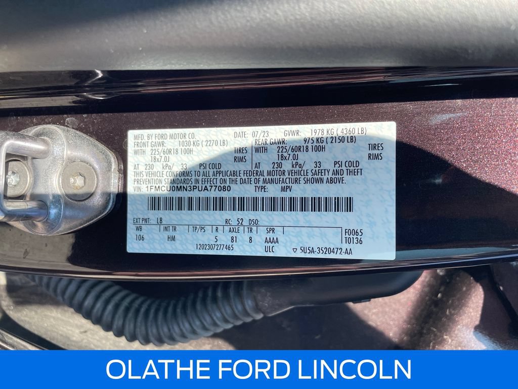 Certified 2023 Ford Escape ST-Line w/ Tech Pack #1 FWD image 25