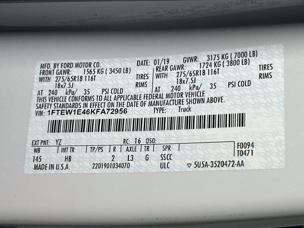 Certified 2019 Ford F150 Lariat AWD/4WD image 24