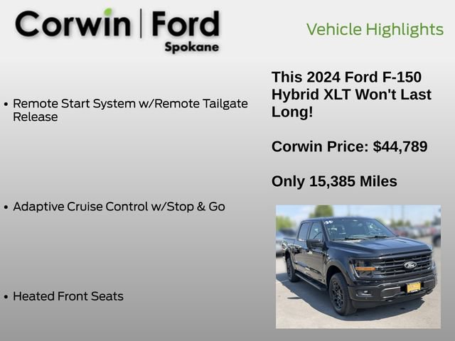 Certified 2024 Ford F150 XLT w/ Equipment Group 302A MID AWD/4WD image 31