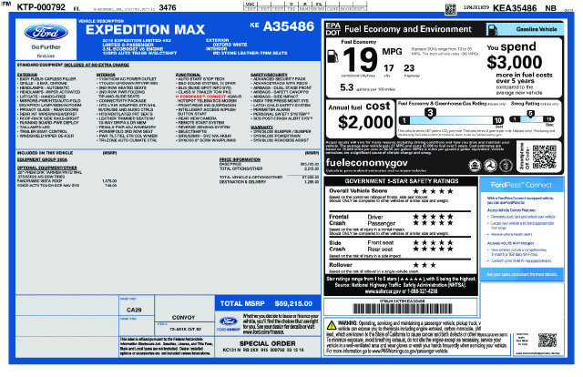 Certified 2019 Ford Expedition Max Limited RWD image 33