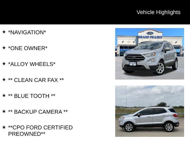 Certified 2021 Ford EcoSport SE FWD image 4