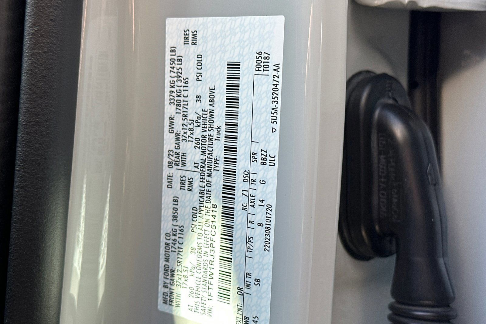 Certified 2023 Ford F150 Raptor w/ Equipment Group 802A Raptor R AWD/4WD image 33