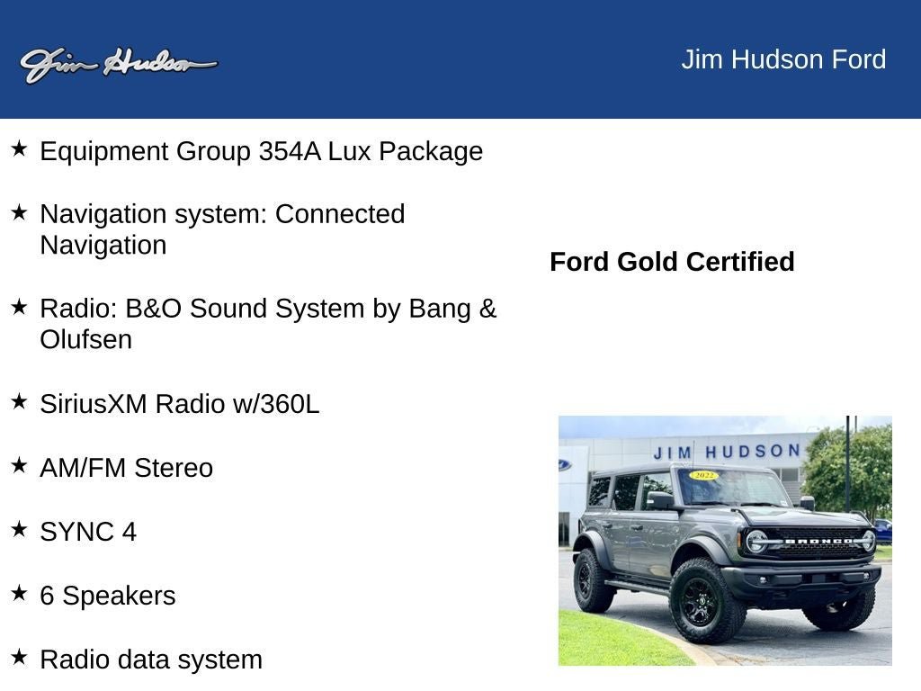 Certified 2022 Ford Bronco Wildtrak AWD/4WD image 12